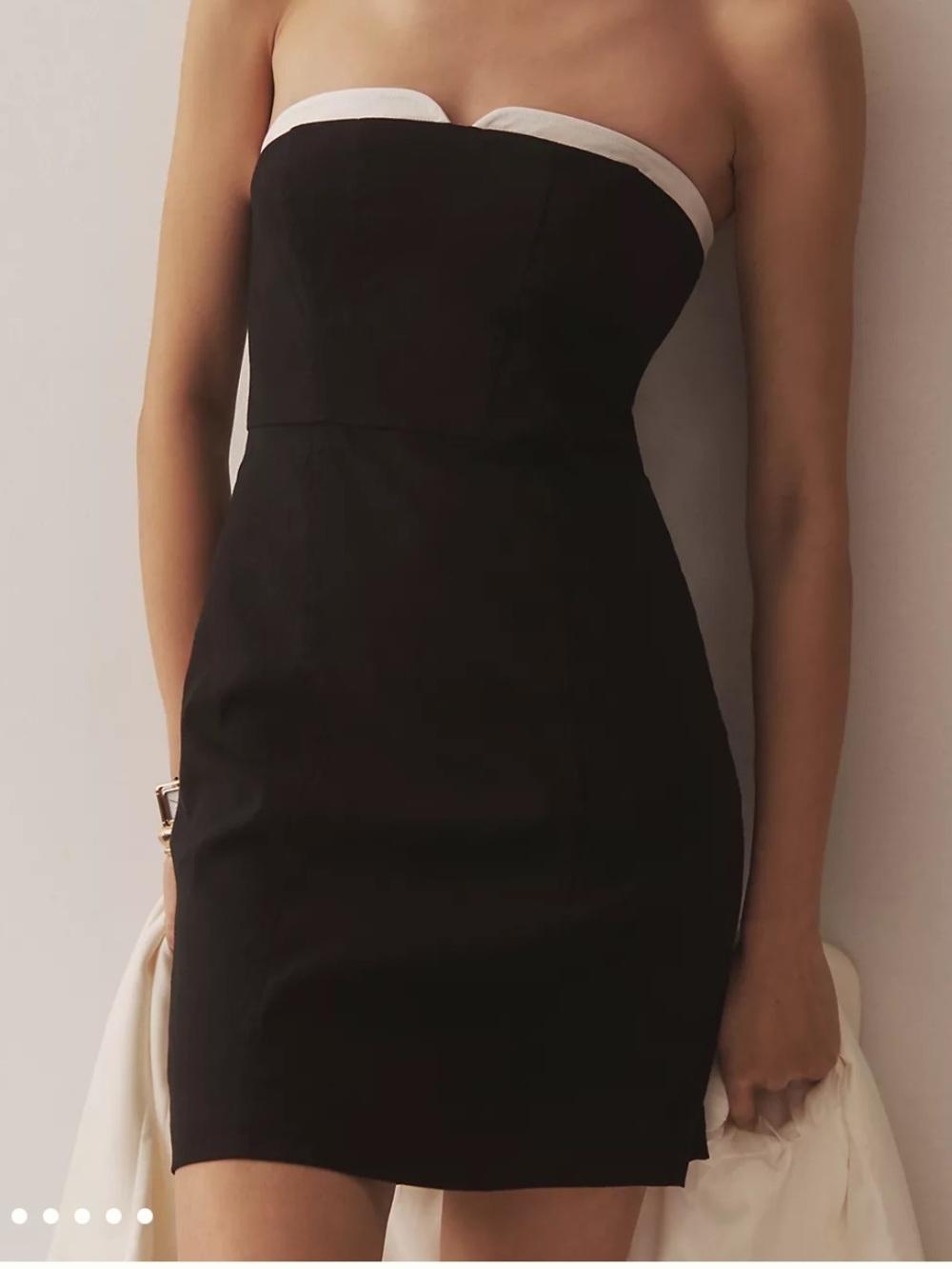 BNWT Maeve Strapless Peekaboo Mini Dress